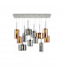 Baldwin Linear Ceiling Pendant 2m 12 Light G9 Polished Chrome Chrome Copper Type A B C Shade-1