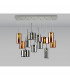 Baldwin Linear Ceiling Pendant 2m 12 Light G9 Polished Chrome Chrome Copper Type A B C Shade-3