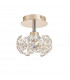Salisbury G9 Ceiling Lamp With French Gold And Crystal Shade-4