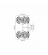 Salisbury 2 Light G9 Switched Up Down Wall Lamp With French Gold And Crystal Shade-2