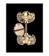 Salisbury 2 Light G9 Switched Up Down Wall Lamp With French Gold And Crystal Shade-3