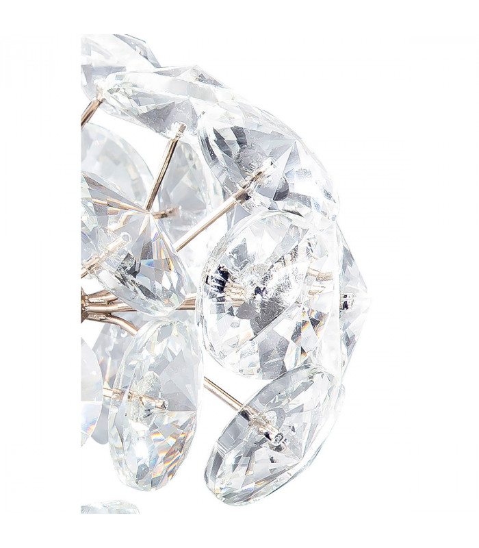Salisbury 2 Light G9 Switched Up Down Wall Lamp With French Gold And Crystal Shade-7