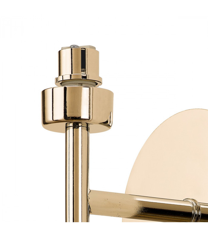 Salisbury 2 Light G9 Switched Up Down Wall Lamp With French Gold And Crystal Shade-10