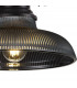 Worcester Ceiling Pendant E27 With 30cm Round Glass Shade Matt Black Smoked-7