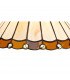 Worcester Ceiling Pendant E27 With 30cm Tiffany Shade Matt Black Amber Cream Crystal-10