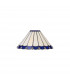 Worcester Ceiling Pendant E27 With 30cm Tiffany Shade Matt Black Blue Cream Crystal-8