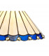 Worcester Ceiling Pendant E27 With 30cm Tiffany Shade Matt Black Blue Cream Crystal-10