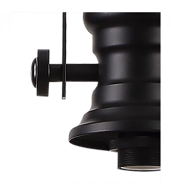Worcester Ceiling Pendant E27 With 30cm Tiffany Shade Matt Black Blue Clear Crystal-9