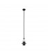 Worcester Ceiling Pendant E27 With 30cm Tiffany Shade Matt Black Beige Clear Crystal-8