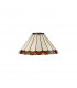 Worcester 3 Light Linear Ceiling Pendant E27 With 30cm Tiffany Shade Matt Black Amber Cream Crystal-8