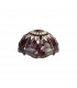 Worcester 3 Light Linear Ceiling Pendant E27 With 30cm Tiffany Shade Matt Black Purple Pink Crystal-5