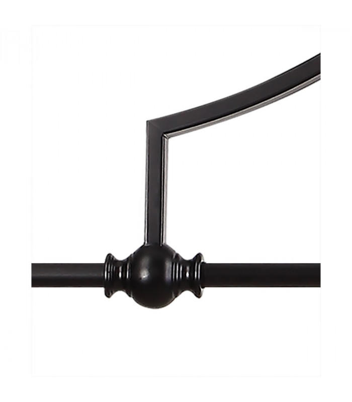 Worcester 3 Light Linear Ceiling Pendant E27 With 30cm Tiffany Shade Matt Black Purple Pink Crystal-10