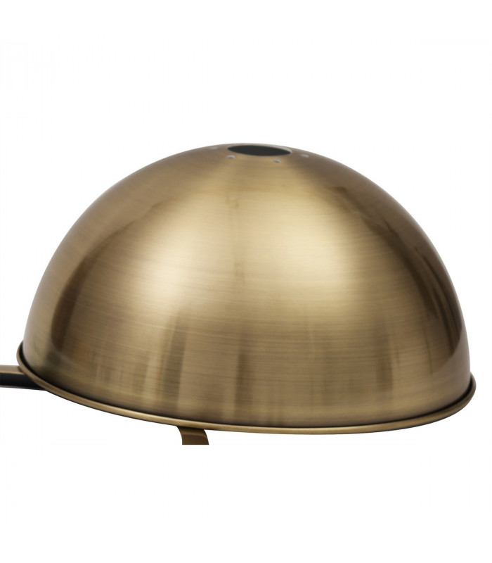 Worcester 31cm Flush Ceiling Lamp Fitting E27 Antique Brass Frosted Glass-4