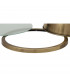 Worcester 31cm Flush Ceiling Lamp Fitting E27 Antique Brass Frosted Glass-6