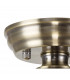 Worcester 31cm Flush Ceiling Lamp Fitting E27 Antique Brass Frosted Glass-7