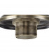 Worcester 31cm Flush Ceiling Lamp Fitting E27 Antique Brass Frosted Glass-9