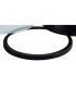 Worcester 31cm Flush Ceiling Lamp Fitting E27 Black Frosted Glass-7