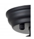 Worcester 31cm Flush Ceiling Lamp Fitting E27 Black Frosted Glass-8