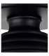 Worcester 31cm Flush Ceiling Lamp Fitting E27 Black Frosted Glass-9