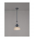 Worcester Single Ceiling Pendant E27 26.5cm Prismatic Glass Graphite Clear-3