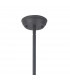 Worcester Single Ceiling Pendant E27 26.5cm Prismatic Glass Graphite Clear-5