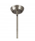 Worcester Single Ceiling Pendant E27 30cm Bell Glass Satin Nickel Clear-5