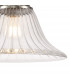 Worcester Single Ceiling Pendant E27 30cm Bell Glass Satin Nickel Clear-7