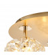 Salisbury Round 3 Light G9 35cm Flush Light With French Gold And Crystal Shade-5