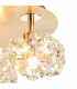 Salisbury Round 3 Light G9 35cm Flush Light With French Gold And Crystal Shade-7