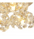 Salisbury Round 5 Light G9 Flush Light With French Gold And Crystal Shade-7