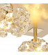 Salisbury Square 4 Light G9 40cm Flush Light With French Gold Square And Crystal Shade-6