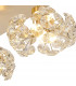 Salisbury Square 4 Light G9 40cm Flush Light With French Gold Square And Crystal Shade-7