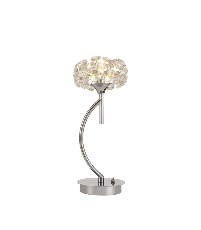 Salisbury G9 Vertical Table Lamp And Crystal Shade Polished Chrome-1