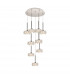 Salisbury 9 Light G9 Universal 2.5m Round Multiple Ceiling Pendant And Crystal Shade Polished Chrome-1