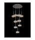 Salisbury 9 Light G9 Universal 2.5m Round Multiple Ceiling Pendant And Crystal Shade Polished Chrome-3