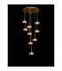 Salisbury 9 Light G9 Universal 2.5m Round Multiple Ceiling Pendant And Crystal Shade French Gold-3