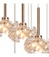 Salisbury 9 Light G9 Universal 2.5m Round Multiple Ceiling Pendant And Crystal Shade French Gold-6