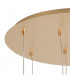 Salisbury 9 Light G9 Universal 2.5m Round Multiple Ceiling Pendant And Crystal Shade French Gold-10