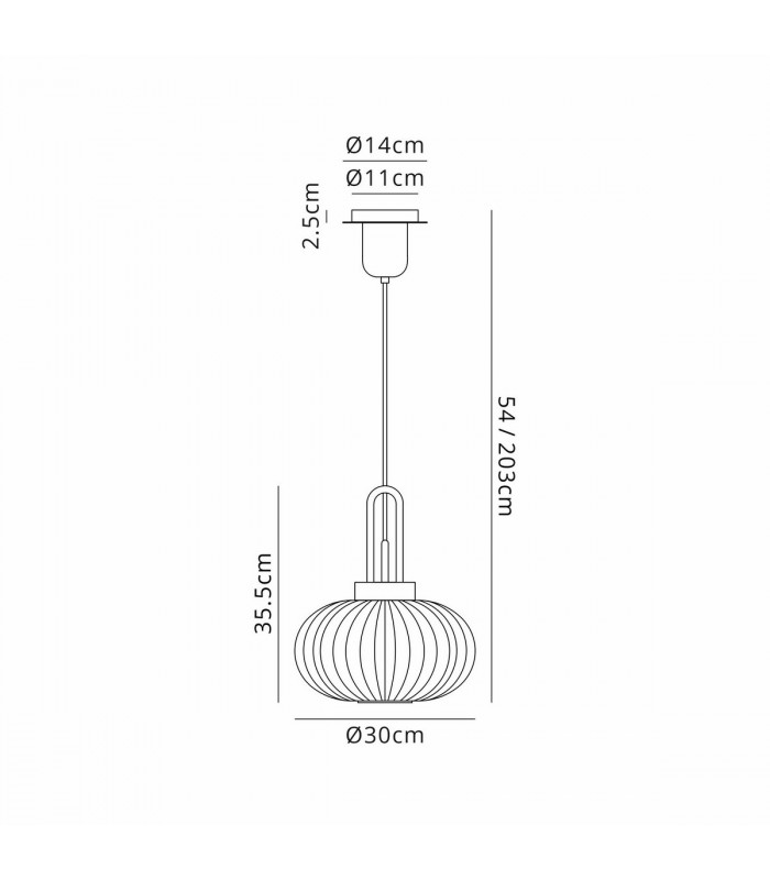 Yorktown E27 Ceiling Pendant With 30cm Oval Sphere Ribbed Glass Black Chrome Petrol Blue Matt Black-2