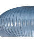 Yorktown E27 Ceiling Pendant With 30cm Oval Sphere Ribbed Glass Black Chrome Petrol Blue Matt Black-9
