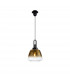 Yorktown E27 Ceiling Pendant With 28cm Trapezium Glass Matt Black Brass Gold-1