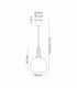 Yorktown E27 Ceiling Pendant With 28cm Trapezium Glass Matt Black Brass Gold-2