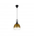 Yorktown E27 Ceiling Pendant With 28cm Trapezium Glass Matt Black Brass Gold-4