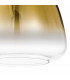 Yorktown E27 Ceiling Pendant With 28cm Trapezium Glass Matt Black Brass Gold-9