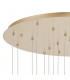 Salisbury 19 Light G9 3.5m Round Multiple Ceiling Pendant With French Gold And Crystal Shade-5