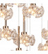 Salisbury 19 Light G9 3.5m Round Multiple Ceiling Pendant With French Gold And Crystal Shade-6
