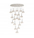 Salisbury 19 Light G9 3.5m Oval Multiple Ceiling Pendant With Polished Chrome And Crystal Shade-1