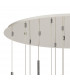 Salisbury 19 Light G9 3.5m Oval Multiple Ceiling Pendant With Polished Chrome And Crystal Shade-5