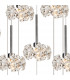 Salisbury 19 Light G9 3.5m Oval Multiple Ceiling Pendant With Polished Chrome And Crystal Shade-6