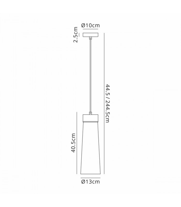 Freedom Ceiling Pendant E27 With Large Clear Cylindrical Cone Glass Satin Nickel Clear Black Fabric-2